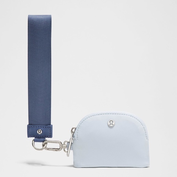 Lululemon Blue dual pouch keychain - Picture 2 of 3